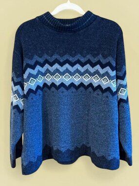 VTG Navy/blue nordic sweater